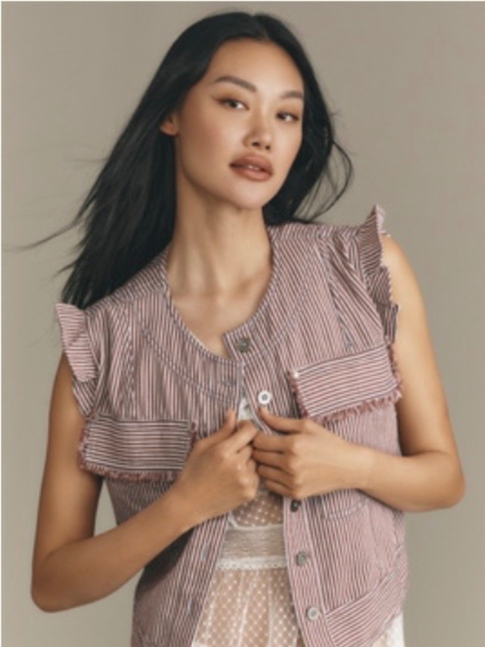 Anthropologie Pilcro Nautique Utility Blouse